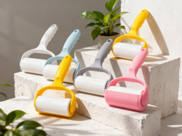 Multicolor lint remover roller for home cleaning